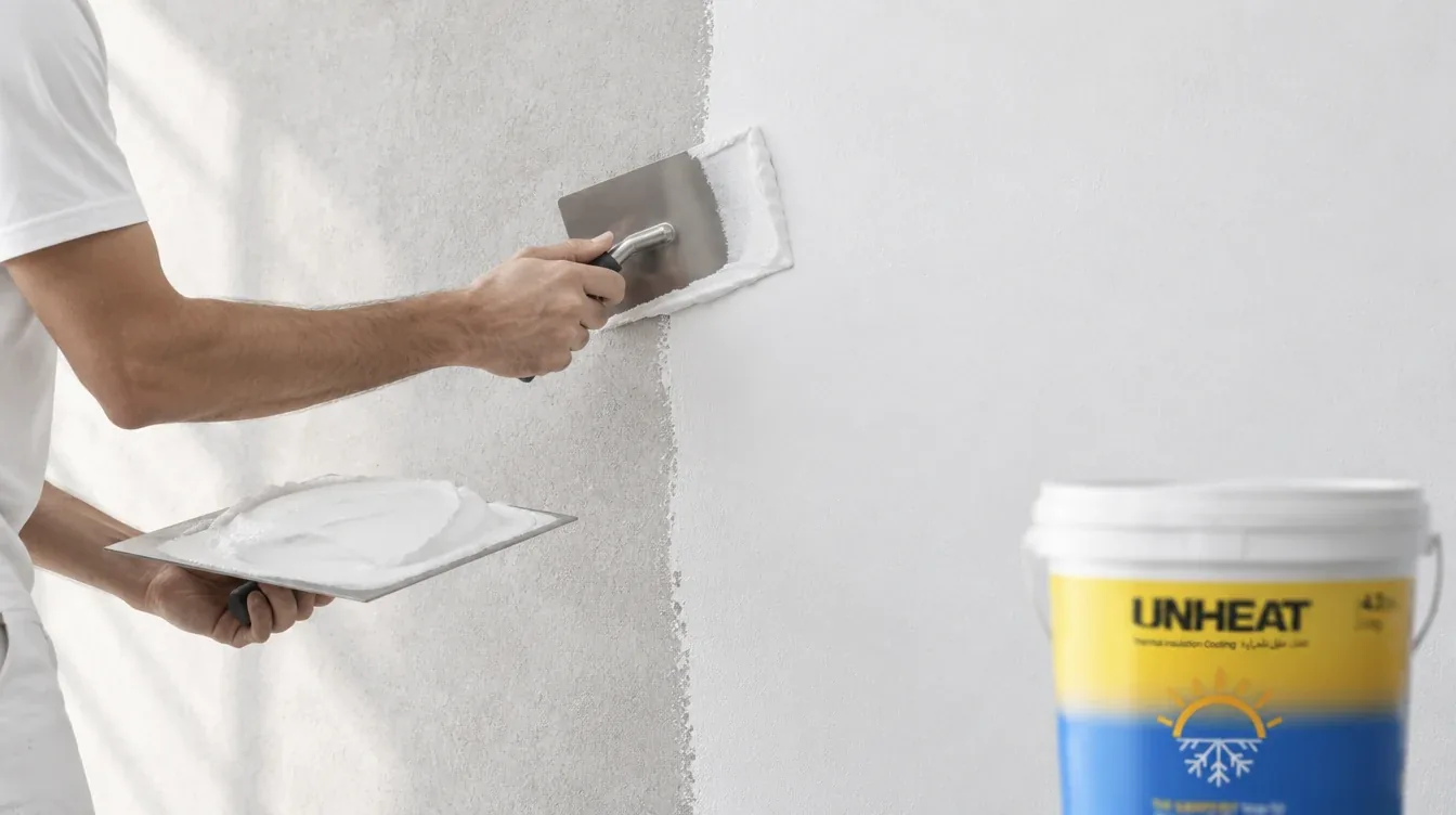 Aplicación de UNHEAT® sobre un muro interior