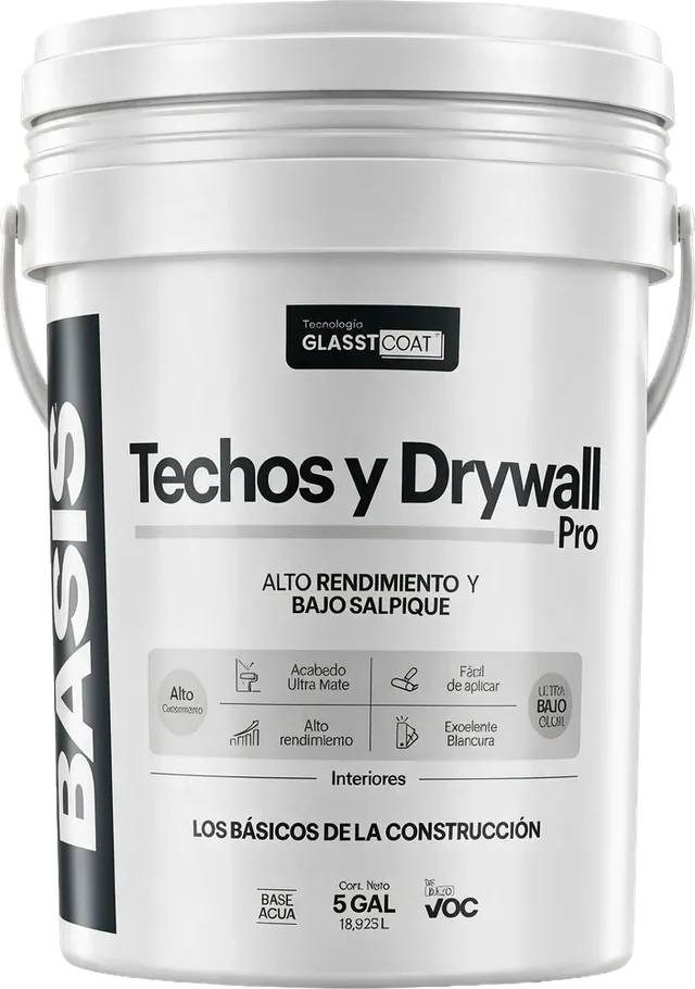 Caneca BASIS Techos y Drywall Pro, 5 galones